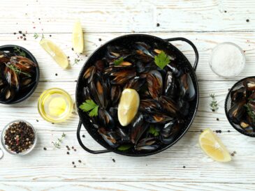 1 kg de moules en litre