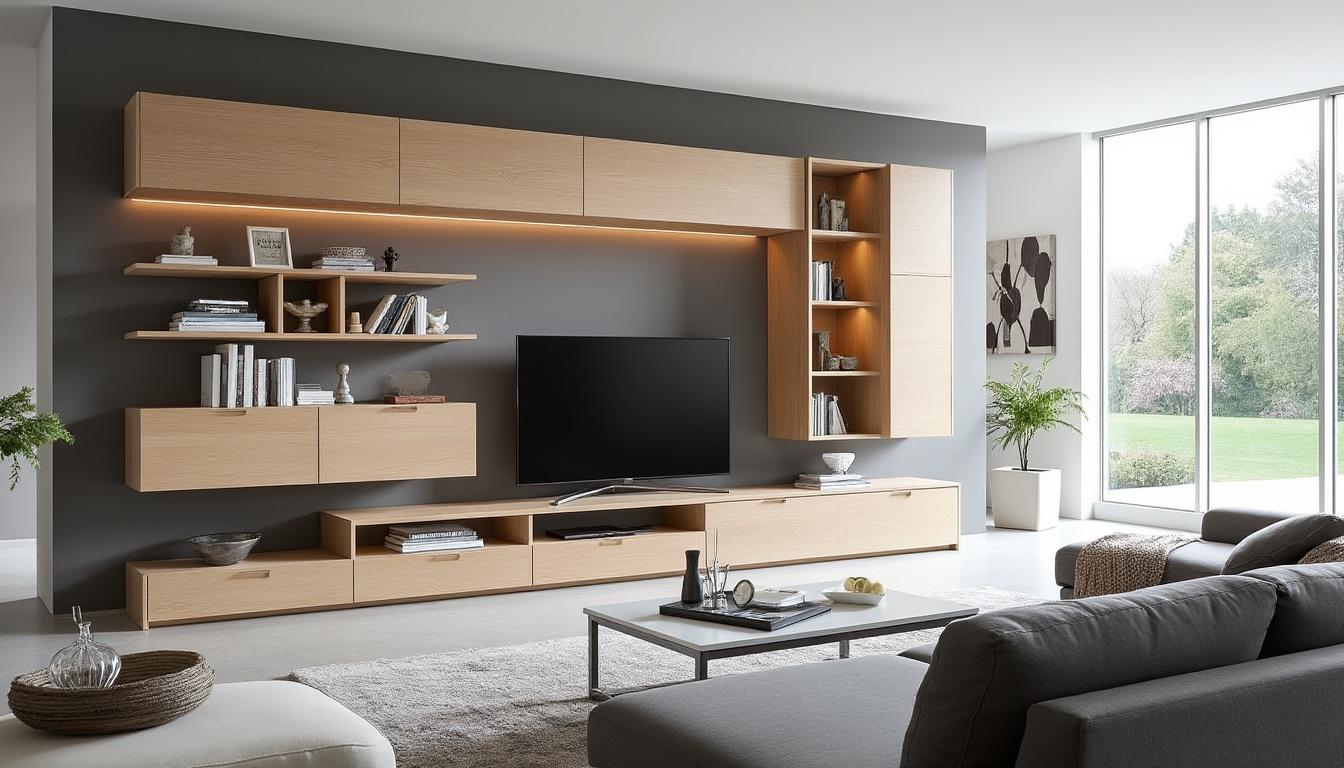découvrez des astuces pratiques pour intégrer le meuble tv kaorka k16 xs 120cm en noyer dans votre décoration intérieure. du choix des couleurs à l'agencement des espaces, apprenez à harmoniser ce meuble élégant avec votre style pour un salon parfaitement décoré.