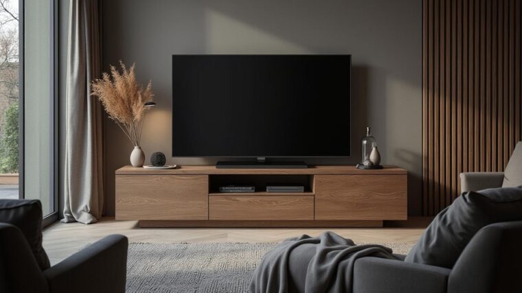 découvrez nos astuces pour harmoniser le meuble tv kaorka k16 xs 120cm en noyer avec votre décoration intérieure. idéal pour apporter une touche moderne et chaleureuse à votre salon, ce meuble s'intègre facilement dans tous les styles. inspirez-vous de nos conseils pour créer un espace élégant et fonctionnel.