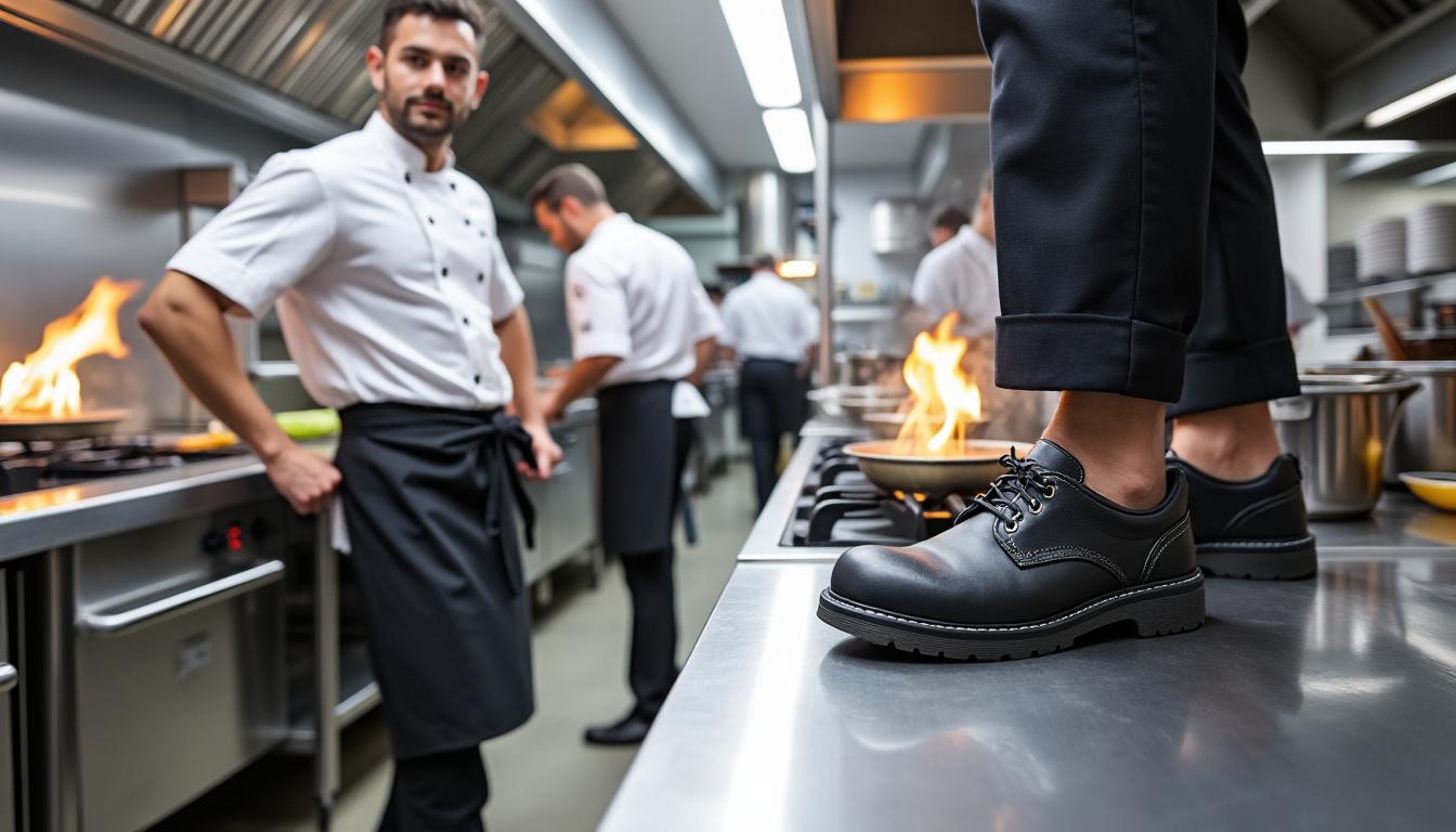 découvrez les multiples avantages des chaussures de sécurité bragard pour les chefs professionnels. alliant confort, protection et style, ces chaussures sont spécialement conçues pour répondre aux exigences des cuisines professionnelles tout en assurant la sécurité de vos pieds lors de longues heures de travail.