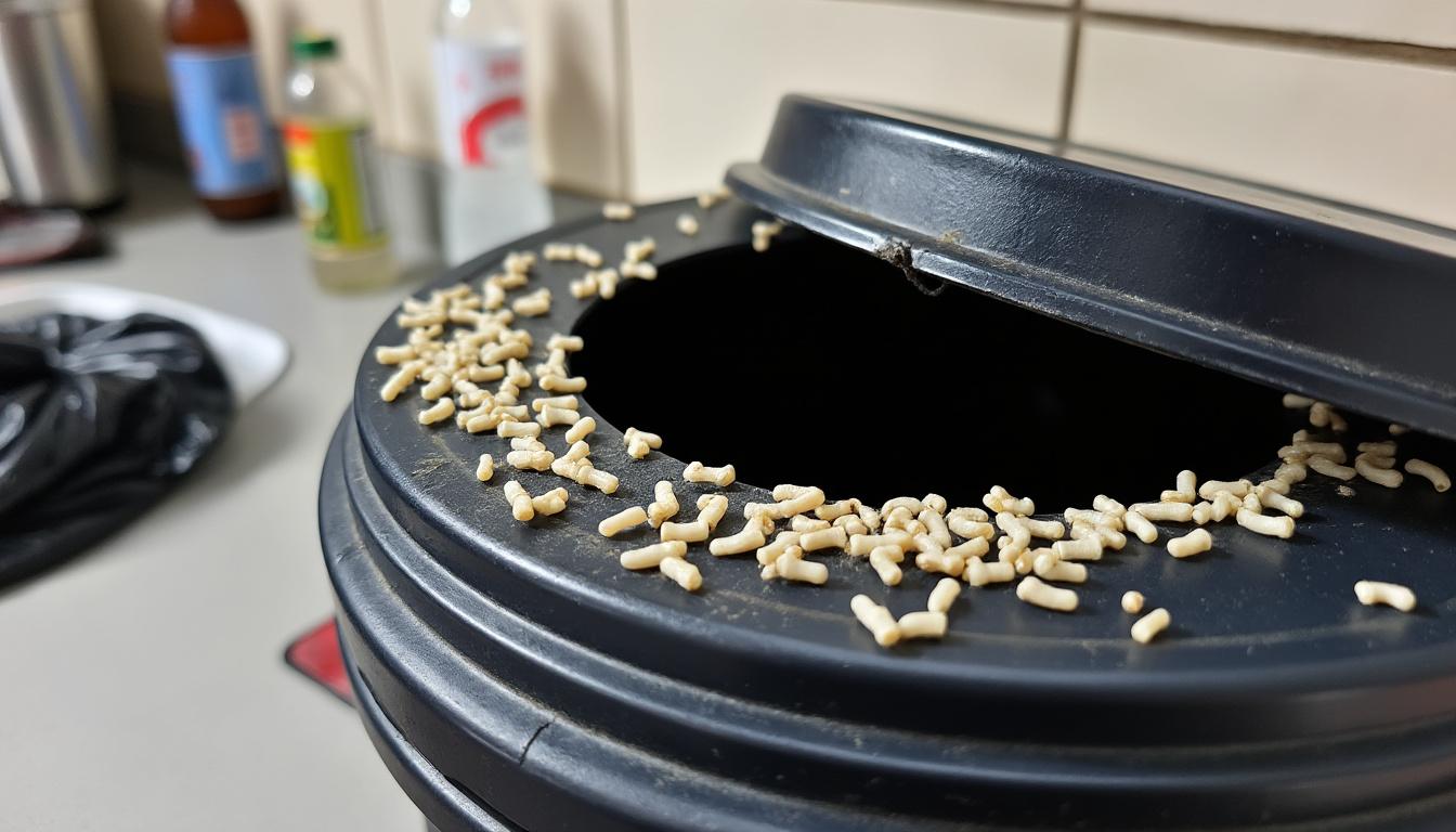 empêchez les asticots d’apparaître dans votre poubelle grâce à nos astuces: hygiène, stockage des déchets, sacs adaptés, nettoyage et prévention.