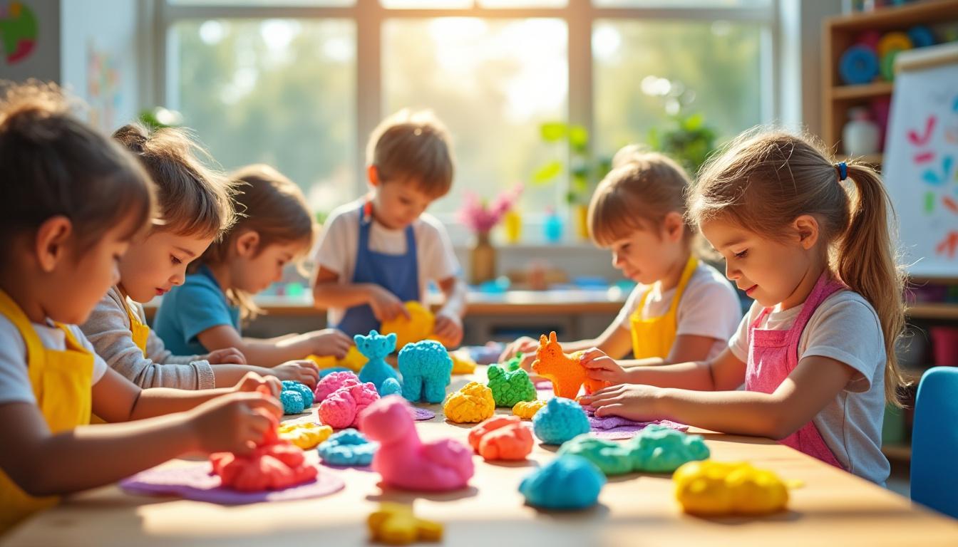 découvrez des idées créatives d'animaux en pâte à modeler adaptées à la maternelle ! des projets ludiques et faciles à réaliser pour développer la motricité et l'imagination des tout-petits.