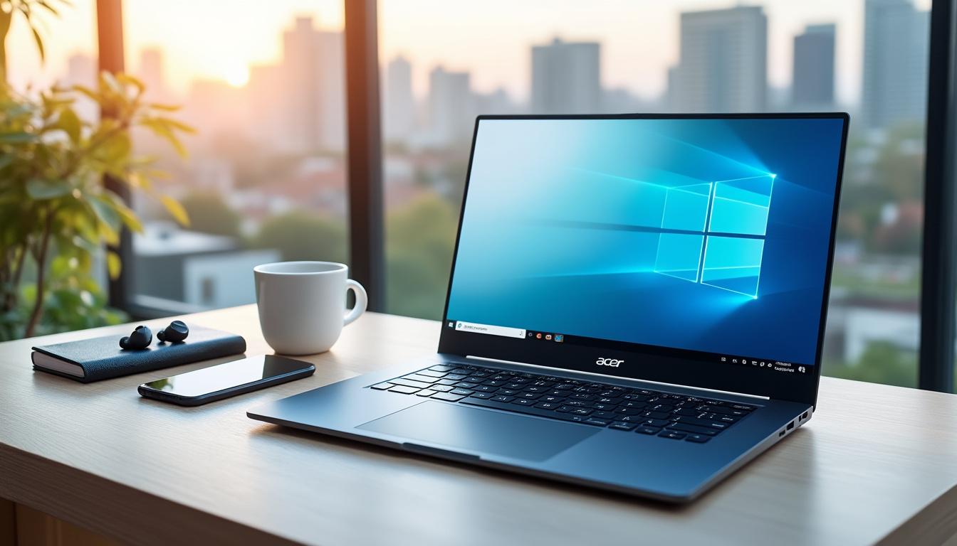 découvrez l'ordinateur portable acer 15 pouces i5, conçu pour les professionnels en déplacement alliant performance, portabilité et autonomie.