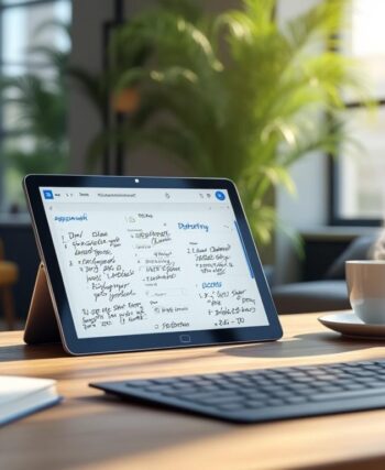 optimisez votre productivité avec une tablette windows conçue pour la prise de notes efficace et l'organisation simplifiée.