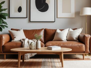 découvrez des idées d'aménagement élégantes et fonctionnelles autour d'un canapé convertible en cuir marron pour optimiser votre espace de vie avec style et confort.