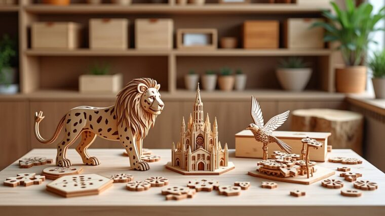 découvrez les dernières tendances des puzzles 3d en bois dans notre boutique. des modèles innovants et originaux pour tous les passionnés de casse-têtes en bois.