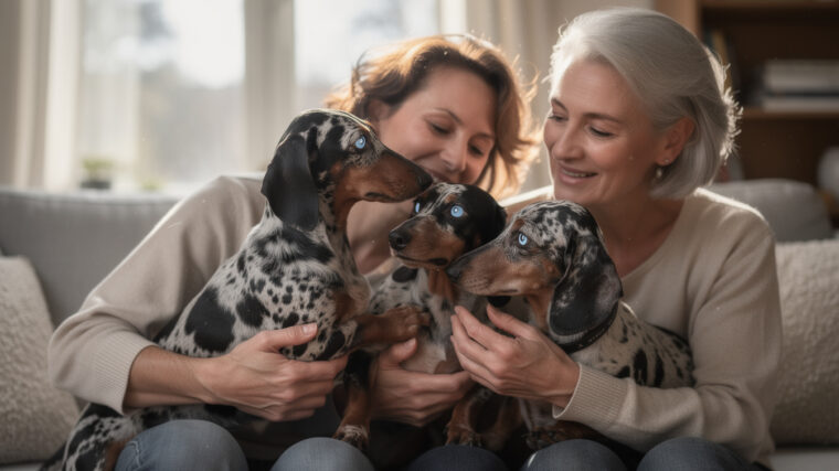 découvrez comment les teckels arlequin aux yeux bleus influencent positivement le bien-être de leurs maîtres grâce à leur caractère unique et attachant.