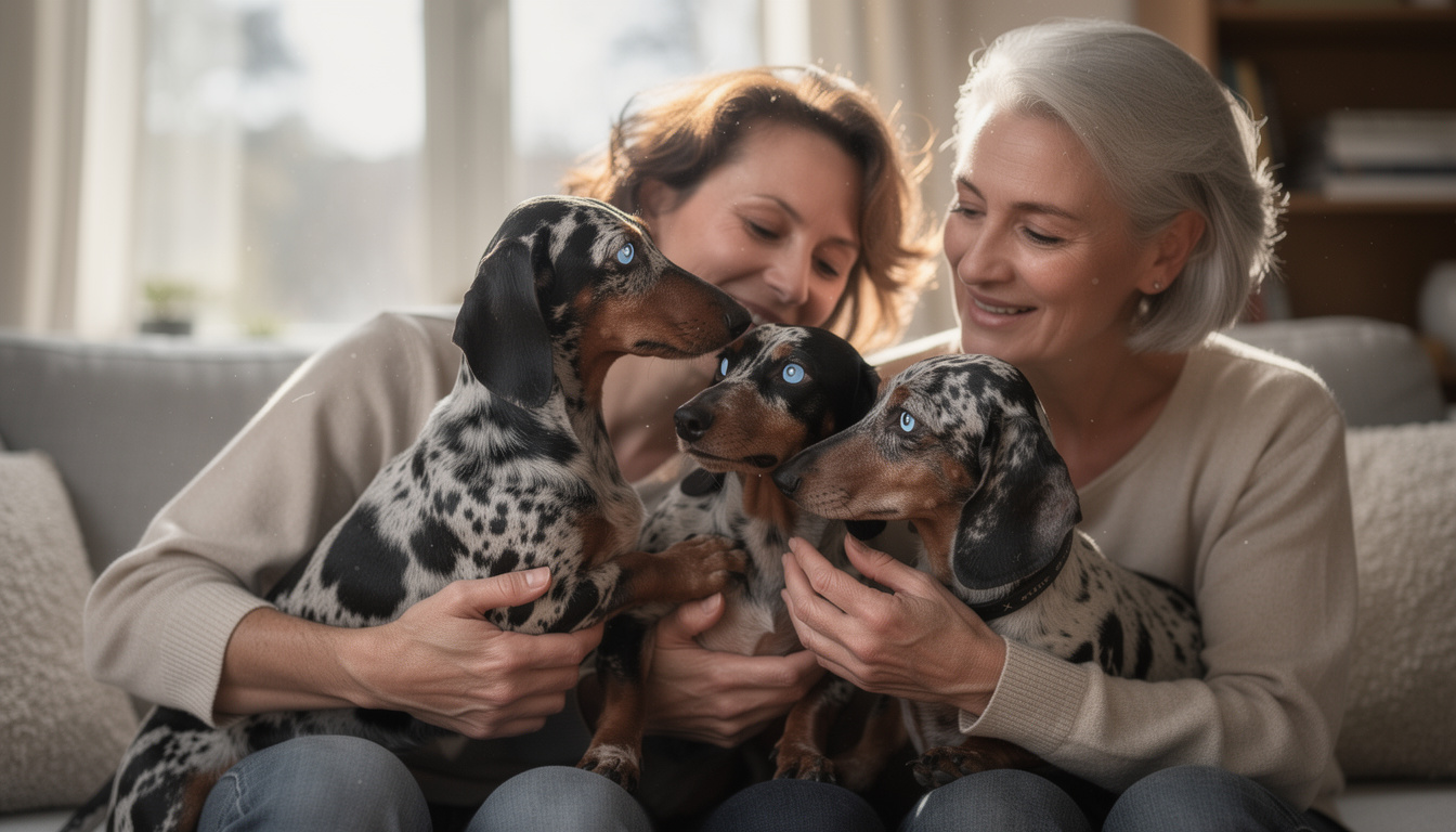 découvrez comment les teckels arlequin aux yeux bleus influencent positivement le bien-être de leurs maîtres grâce à leur caractère unique et attachant.
