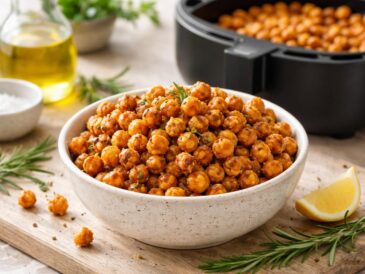 découvrez comment préparer une collation saine et savoureuse avec des pois chiches grillés à l'air fryer, riches en protéines et faciles à cuisiner.