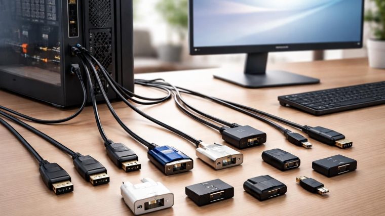 découvrez comment connecter facilement votre pc à un moniteur grâce à notre guide complet des câbles et adaptateurs adaptés à tous les besoins.