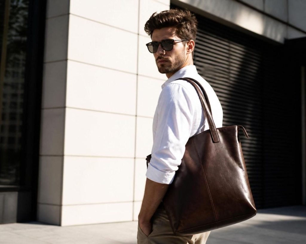 découvrez le sac cabas masculin élégant, l'accessoire parfait pour l'homme moderne alliant style et praticité au quotidien.